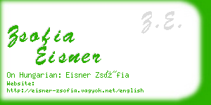 zsofia eisner business card